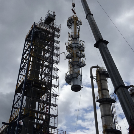 erection of column in parts