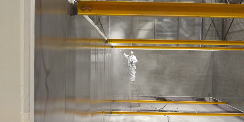 painting blasting lining